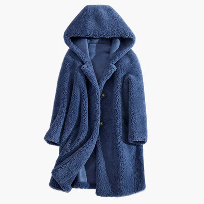 Damen Kapuzenmantel Teddyfell Stil – Warmer Winter Alltagsmantel