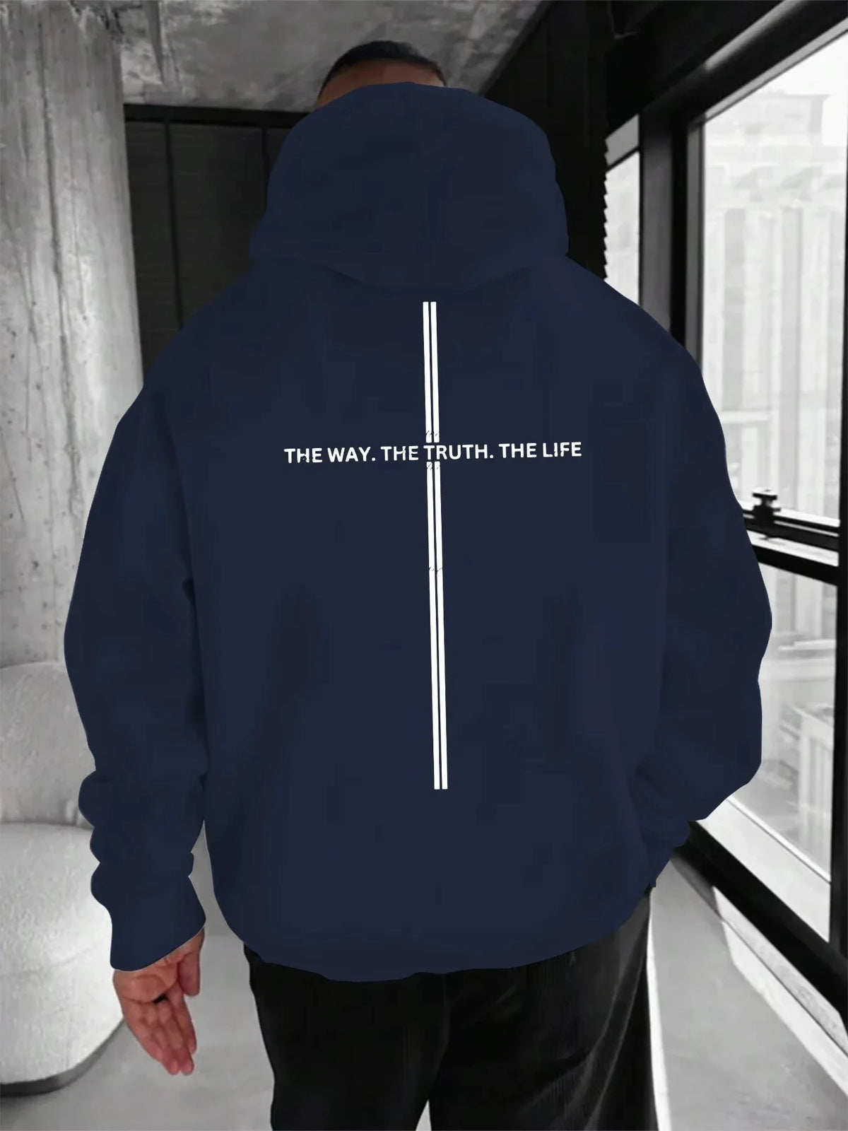 Sudadera unisex extragrande con capucha y estampado en la espalda, hoodie para hombre