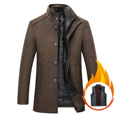 Heren Winter Elegante Korte Jas – Modern Business & Vrijetijds Outfit