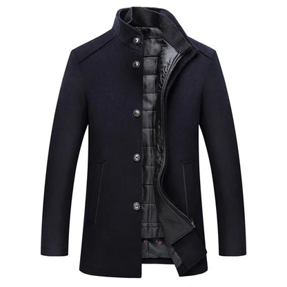 Heren Winter Elegante Korte Jas – Modern Business & Vrijetijds Outfit