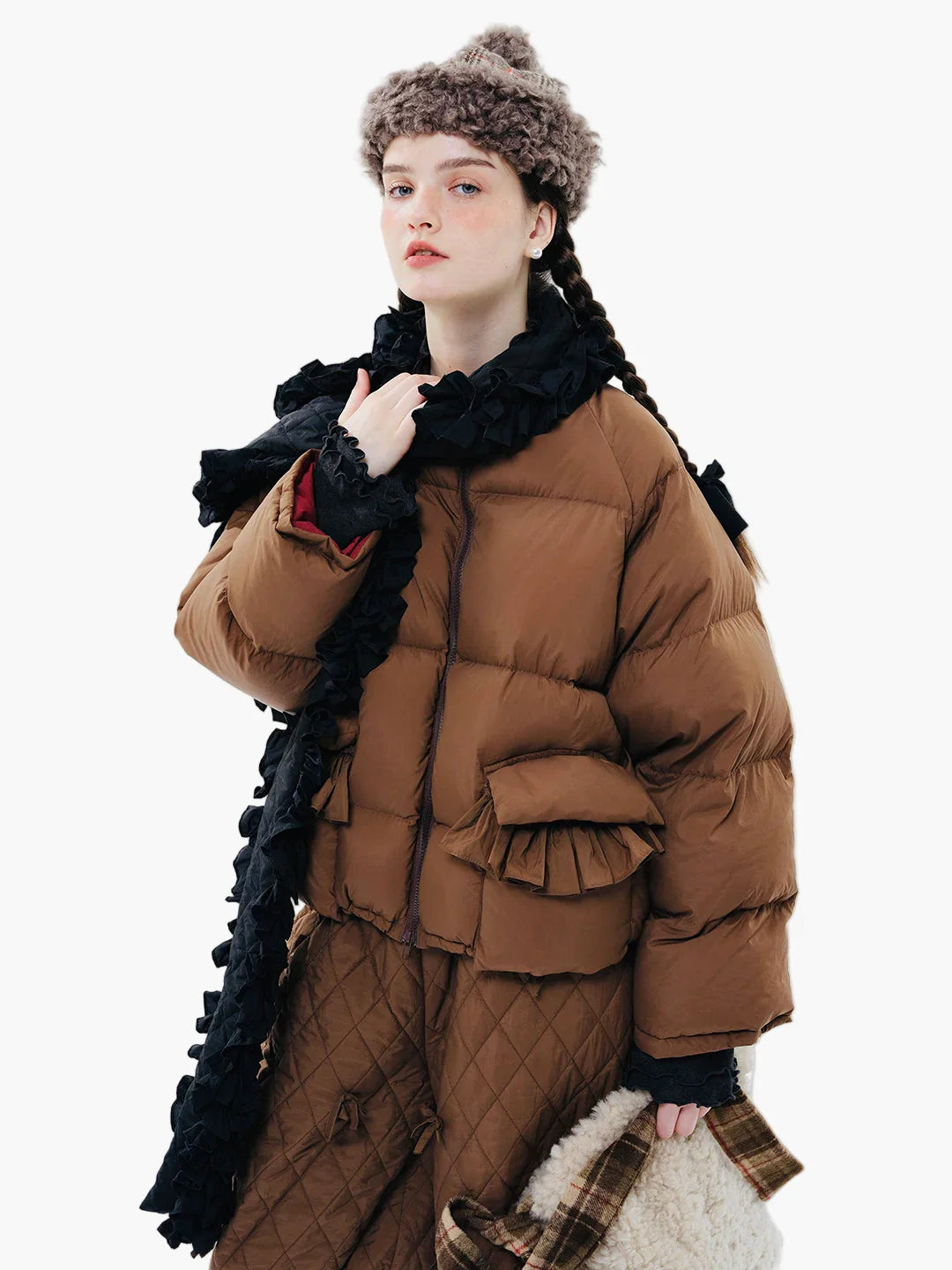 Damen Winter Steppjacke im Oversized-Look für Alltag und Freizeit