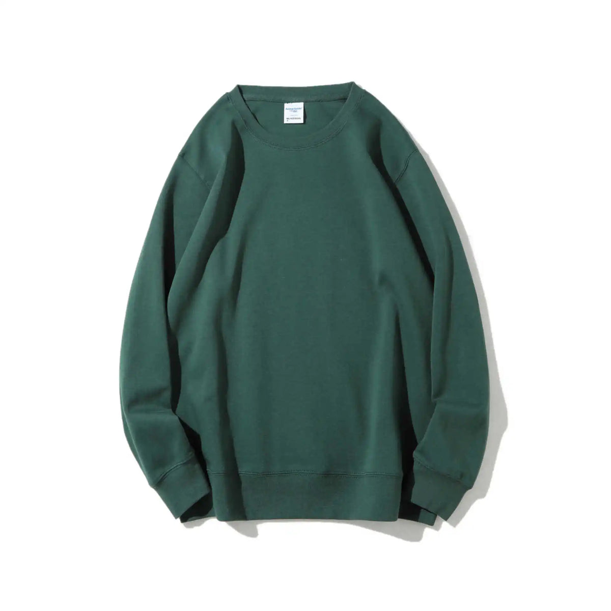Felpa oversize da donna girocollo a maniche lunghe, pullover tinta unita