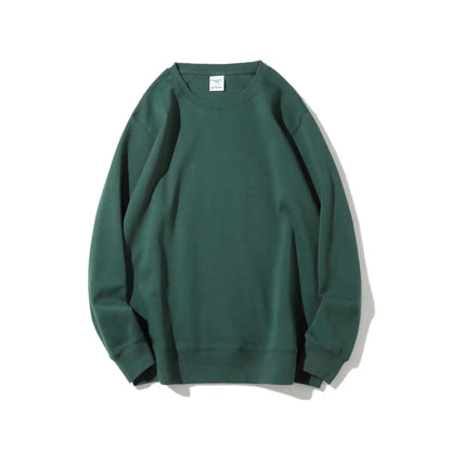 Felpa oversize da donna girocollo a maniche lunghe, pullover tinta unita