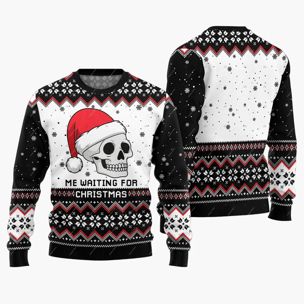 Jersey navideño divertido Jingle Balls para hombre – Ugly Christmas Sweater para fiestas y días festivos