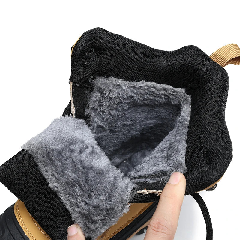 Hoge snowboots voor heren met vetersluiting