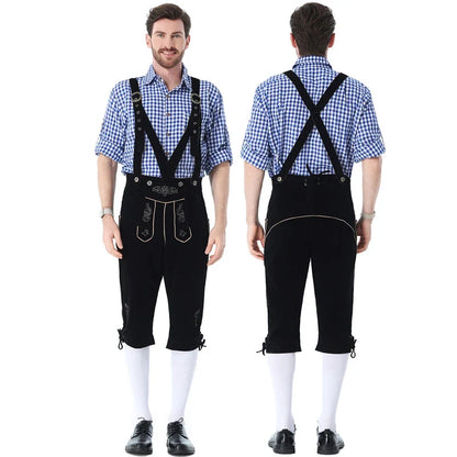 Karneval Oktoberfest Festival Herrenkostüm Pubs Clubwear Barkeeper-Outfit Cosplay Ausgefallenes Partykleid Halloween