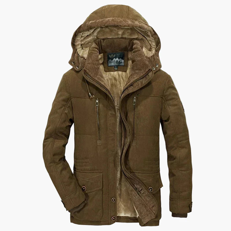 Parka outdoor invernale da uomo – Giacca casual calda con cappuccio per giornate fredde