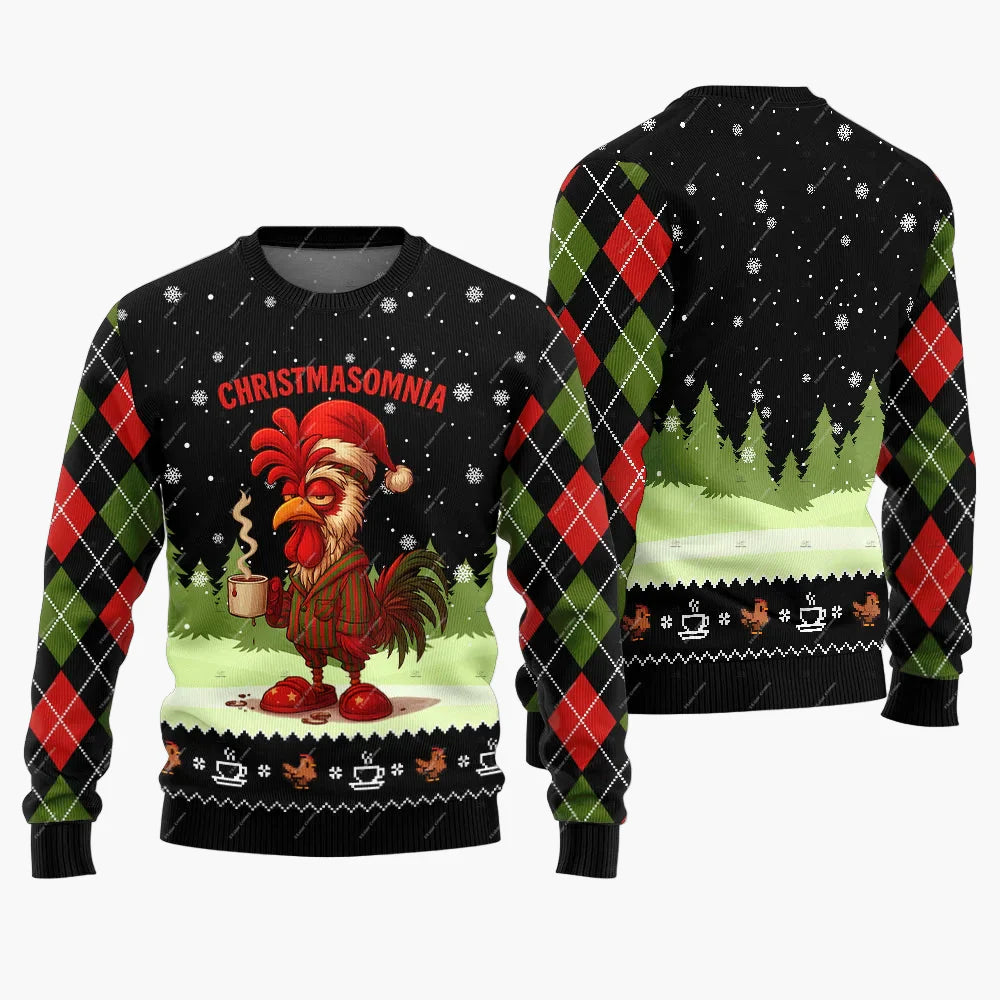 Jersey navideño divertido Jingle Balls para hombre – Ugly Christmas Sweater para fiestas y días festivos