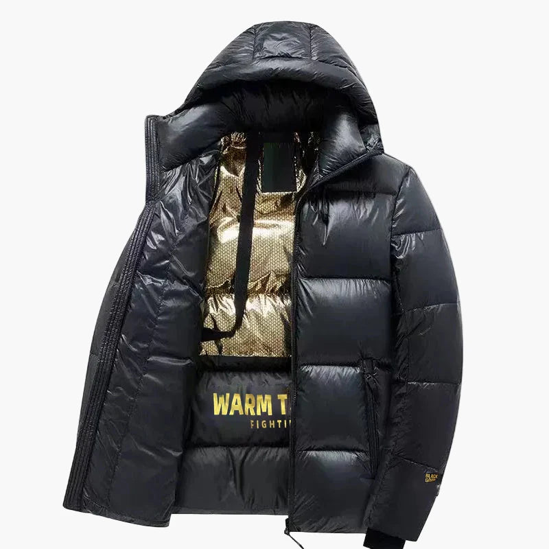 Veste matelassée à capuche pour hommes – Style hivernal moderne pour le quotidien et les loisirs