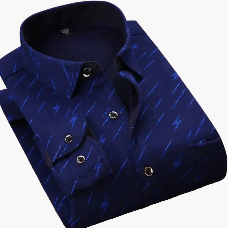 Camicia da uomo casual a quadri, camicia moderna a maniche lunghe per quotidiano e ufficio