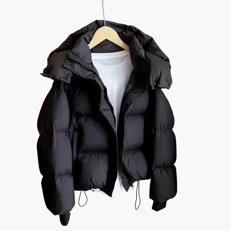Damen Winter Steppjacke mit Kapuze – Modische Alltagspufferjacke für kalte Tage