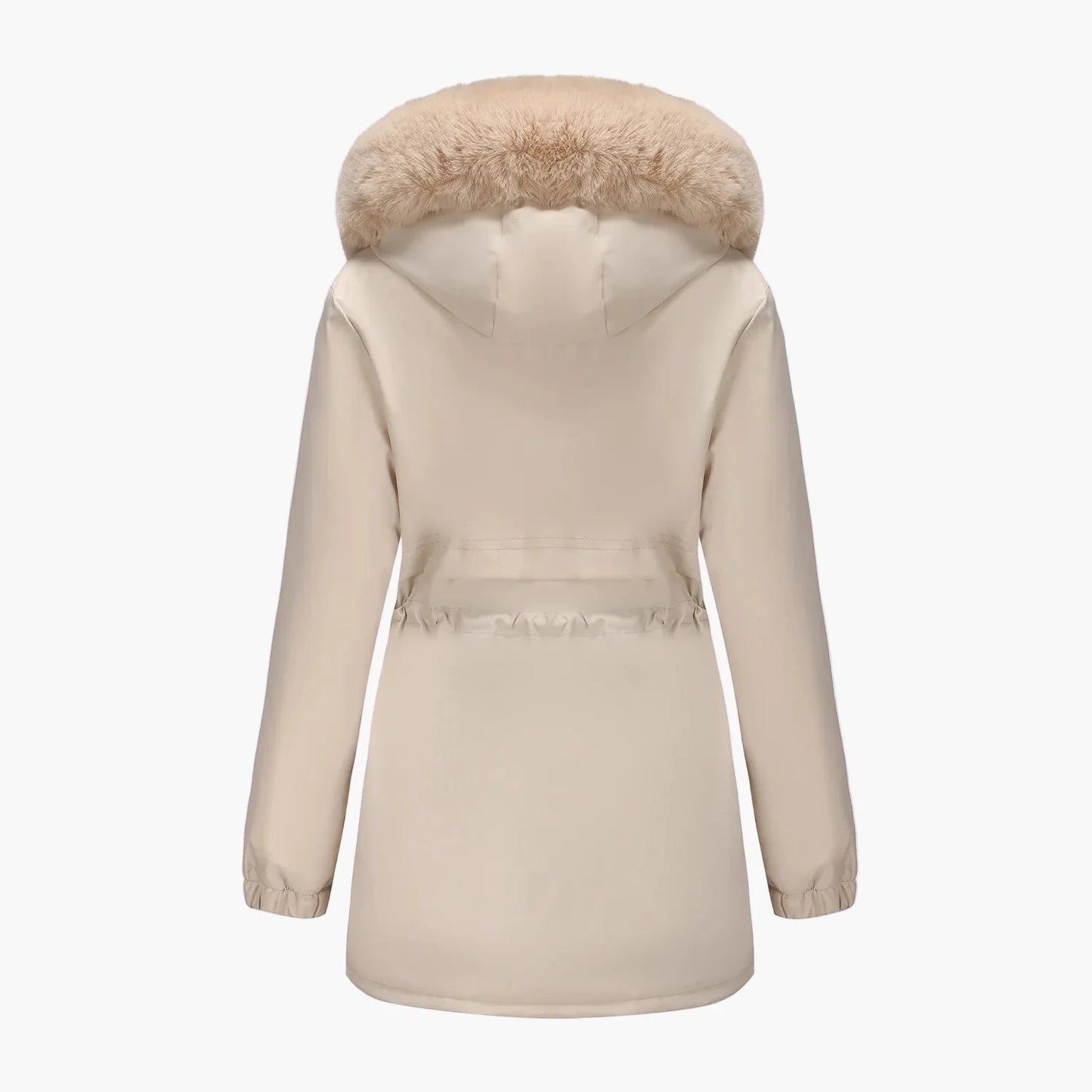 Dames winterjack met capuchon en nepbontkraag – Modieuze parka voor koude dagen