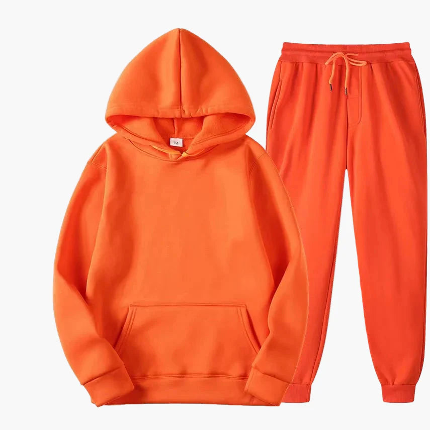 Damen Freizeit Kapuzenpullover und Jogginghose Set – Bequemer Hoodie Trainingsanzug für Alltag und Sport