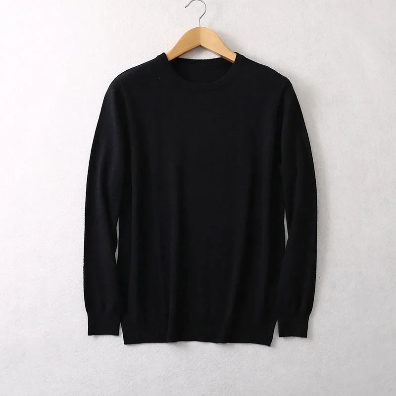 Unisex Langarm Pullover Rundhalsausschnitt Feinstrick