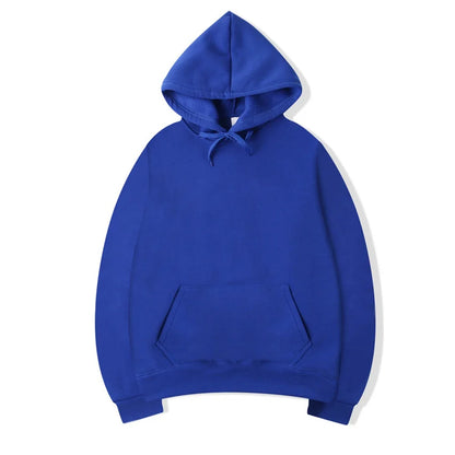 Unisex basic-hettegenser med kengurulomme og snøring