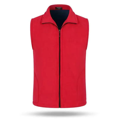 Fleece Weste mit Reißverschluss Stehkragen Damen oder Herren Unisex