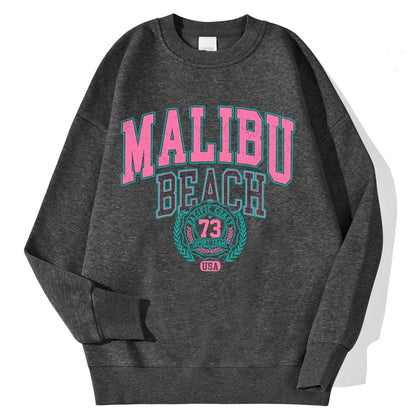 Felpa unisex a maniche lunghe con scollo rotondo e stampa