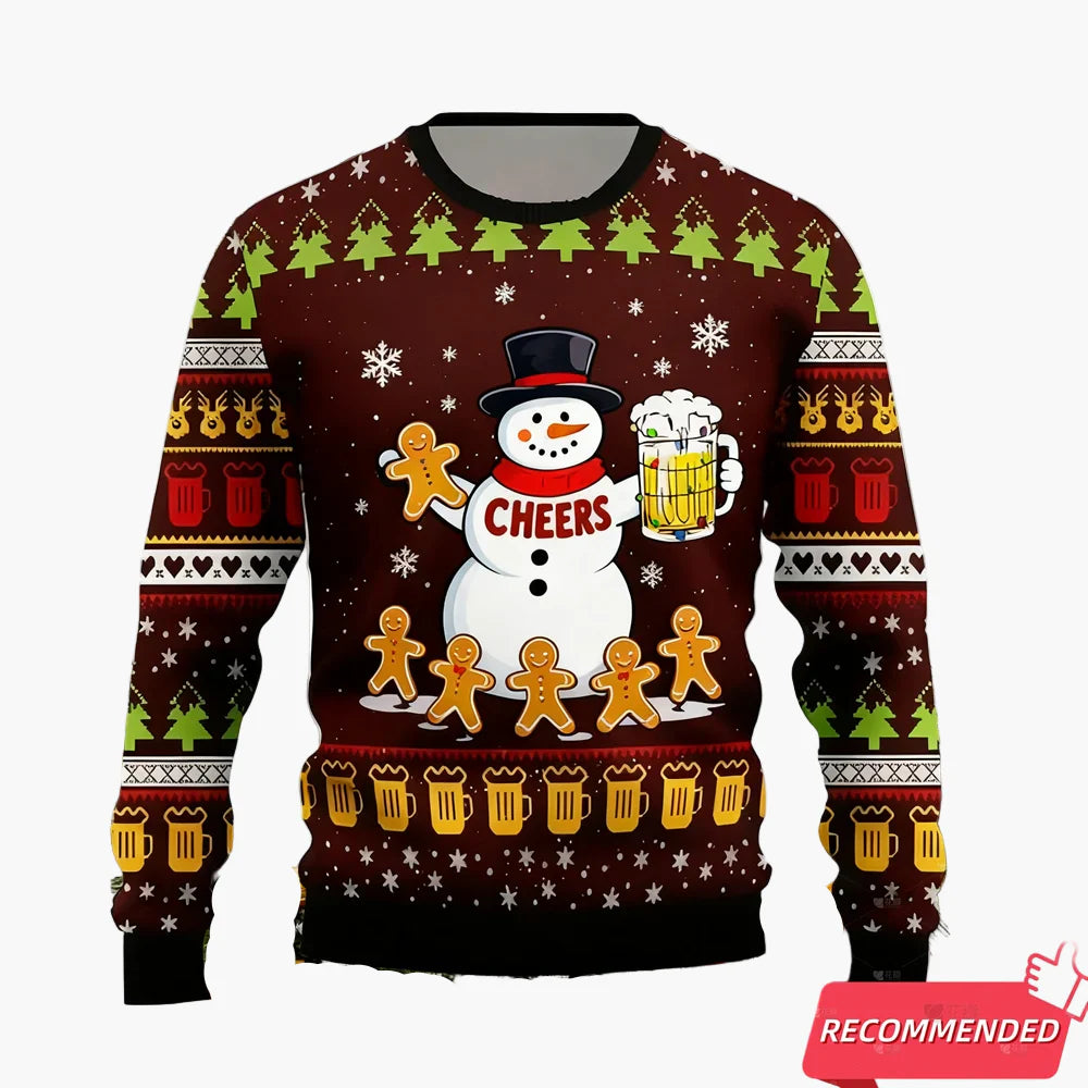 Pull de Noël drôle pour homme – It's The Most Wonderful Time For A Beer – Pull moche de Noël pour soirées