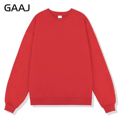 Unisex-sweatshirt med lange ærmer, rund hals, afslappet basic-overdel