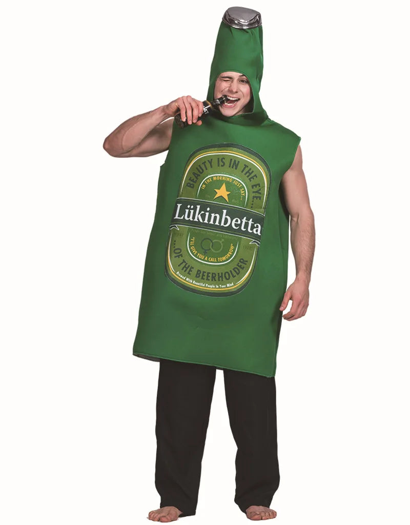 Costume de fête, carnaval, déguisement, bouteille, fût de bière, adultes, unisexe