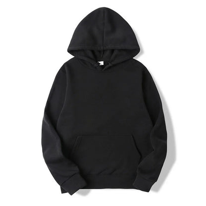 Unisex basic-hettegenser med kengurulomme og snøring