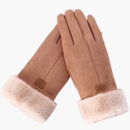 Dames winterhandschoenen met fleece voering – Touchscreen & waterdicht – Stijlvolle thermohandschoenen voor koude dagen
