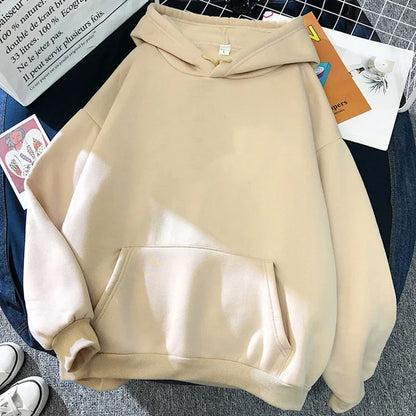 Felpa unisex con cappuccio e stampa anime - beige chiaro "Karasuno Volleyball Club"