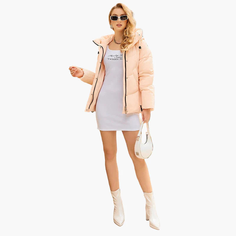 Damen Steppjacke mit Kapuze – Modische Winterjacke für Alltag und Outdoor