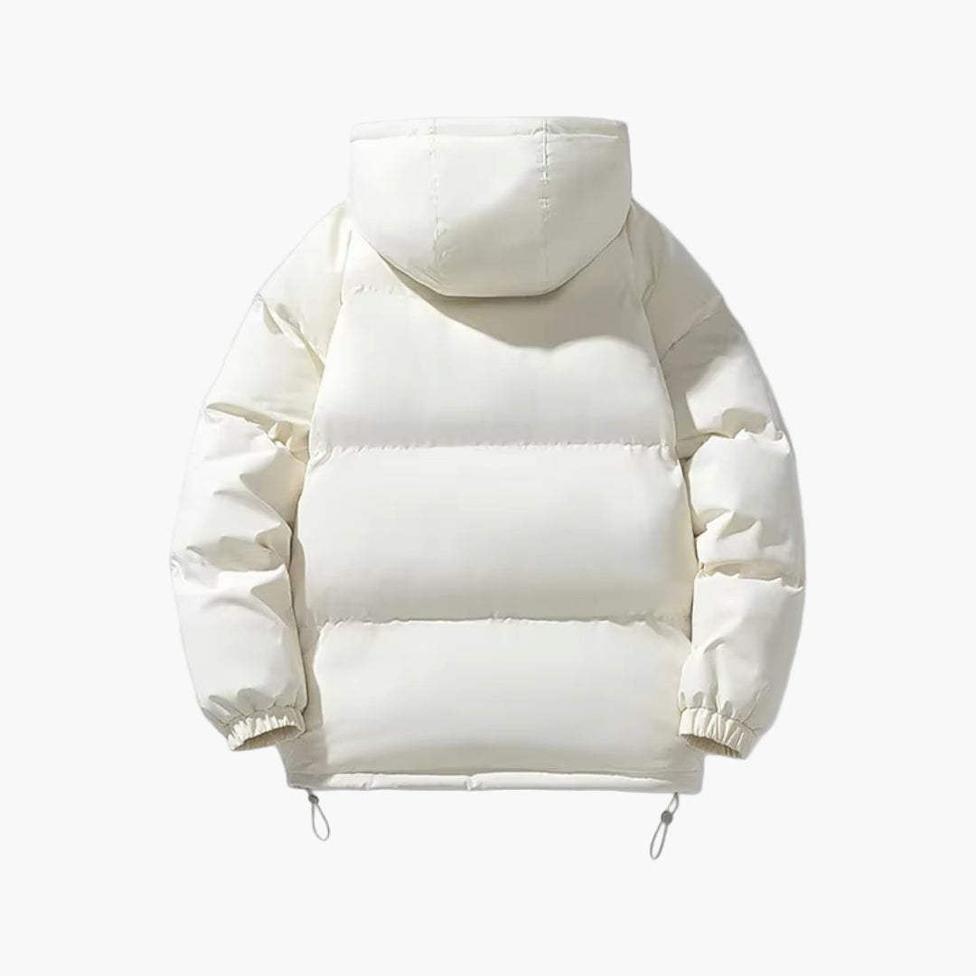 Chaqueta acolchada de invierno para hombre con capucha – Estilo urbano para el día a día y tiempo libre
