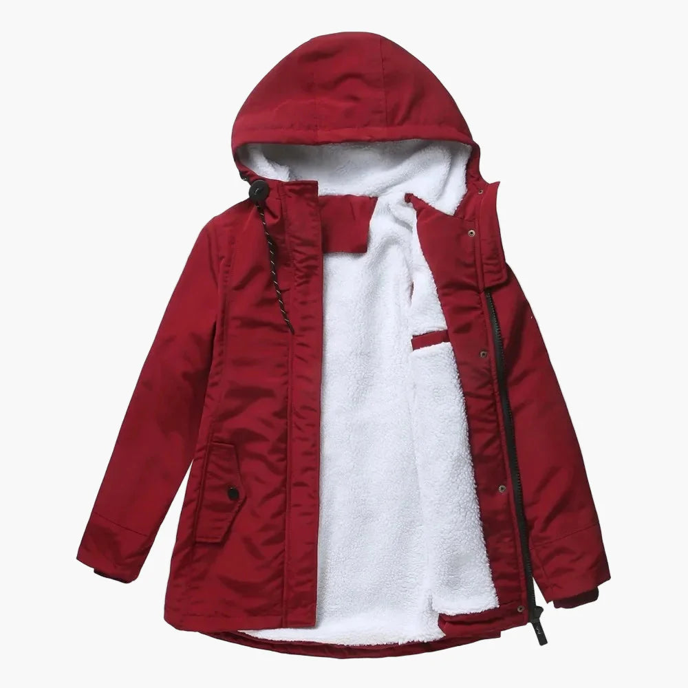 Veste d'hiver pour femme avec capuche – Parka cintrée pour le quotidien et l'extérieur