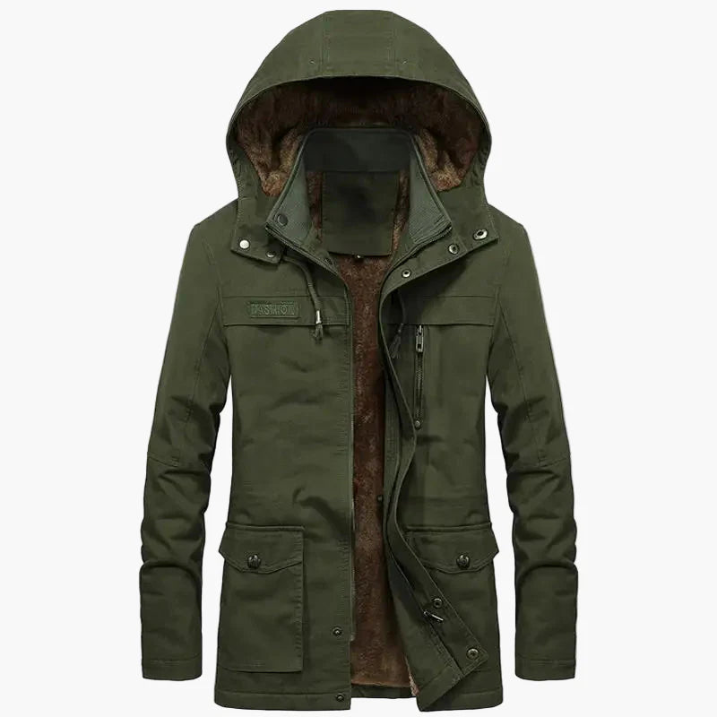 Parka d'hiver à capuche pour hommes – Manteau outdoor à la mode pour les jours froids