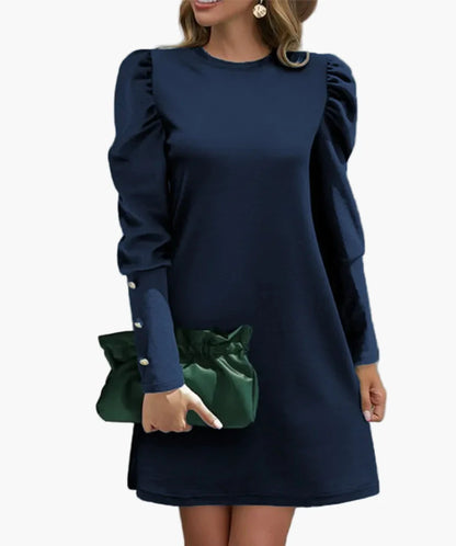 Abito da donna con maniche a sbuffo e look elegante – Perfetto per tutti i giorni e occasioni speciali