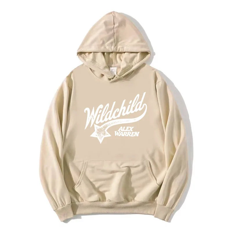 Sudadera unisex con capucha y estampado «Wildchild» y estrellas