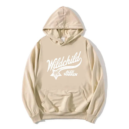 Sudadera unisex con capucha y estampado «Wildchild» y estrellas