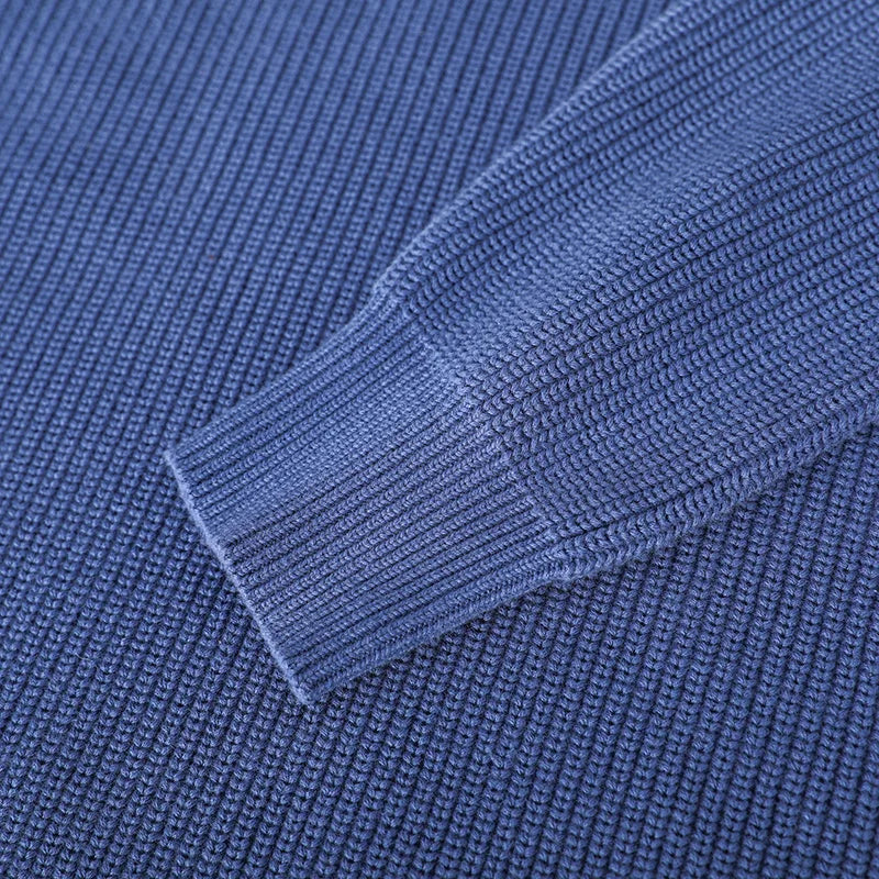 Pull homme à col rond en maille – sweat décontracté à manches longues, disponible en plusieurs couleurs