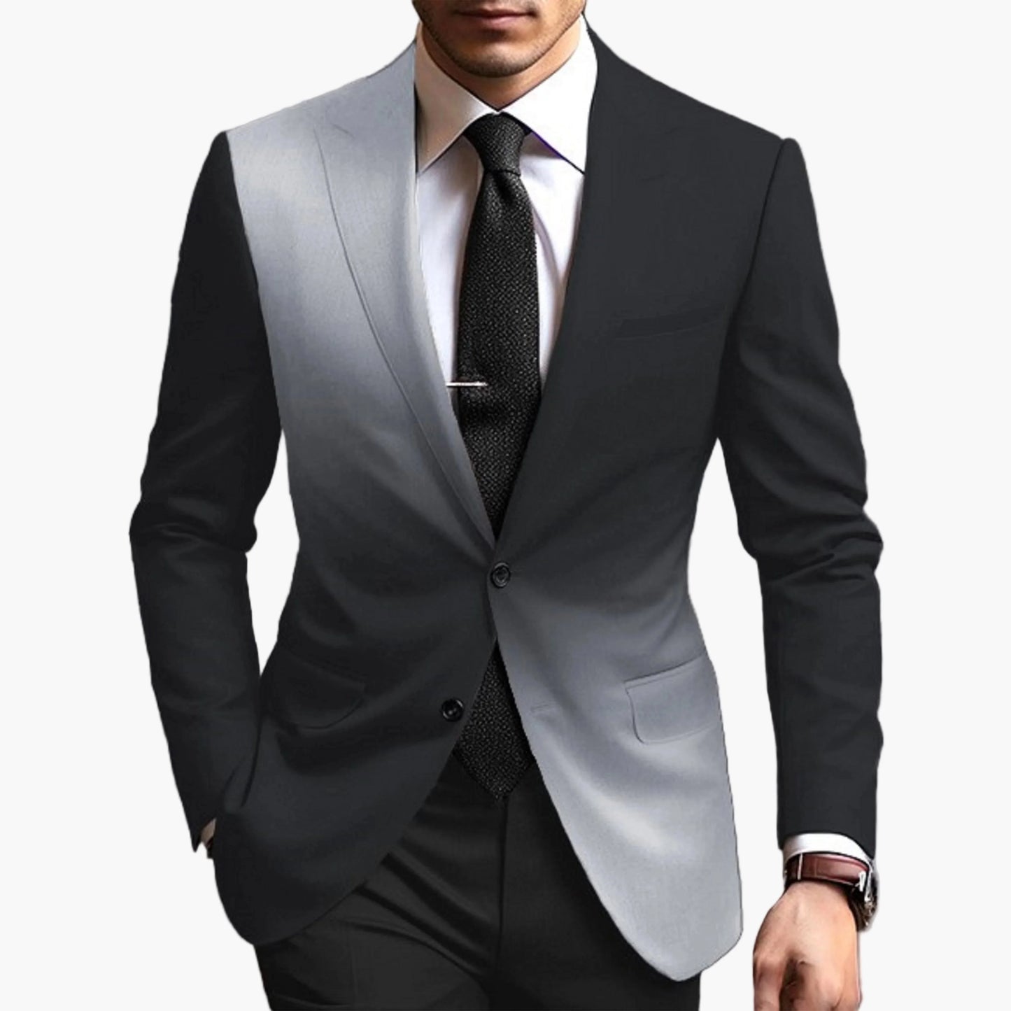 Giacca business moderna da uomo con sfumature di colore – Elegante giacca da completo per ufficio ed eventi