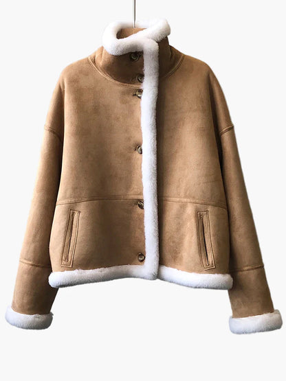 Damen Vintage Winterjacke im Oversize-Stil für lässige Outfits