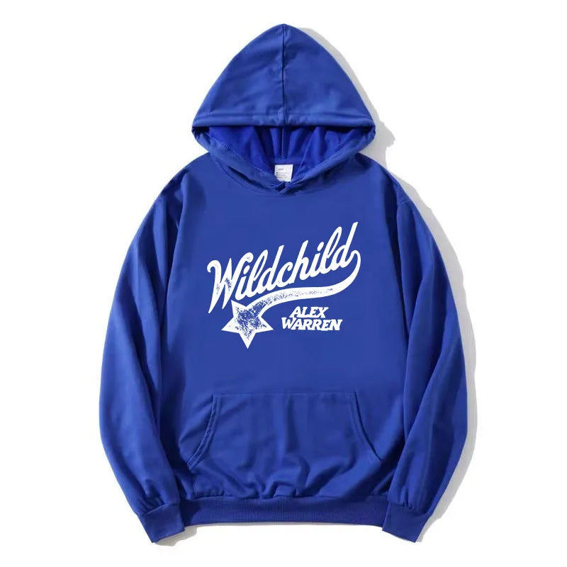 Sudadera unisex con capucha y estampado «Wildchild» y estrellas