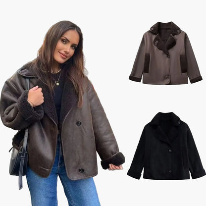 Damen Oversized Streetwear Jacke im modernen Look - Perfekt für Alltag und Freizeit