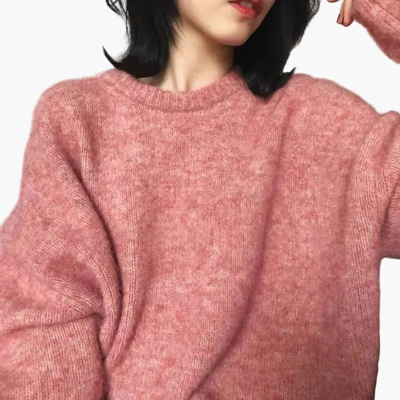 Suéter oversize para mujer estilo retro para otoño e invierno, ideal para outfits casuales