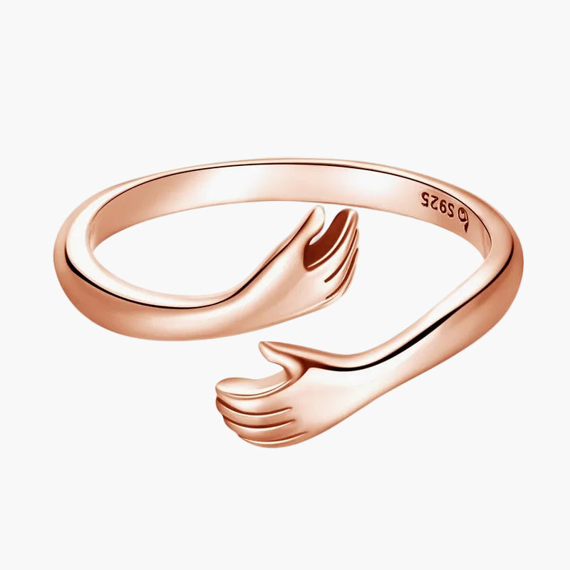 Damen Verstellbarer Umarmungsring – Symbol für Liebe und Verbundenheit, Geschenk für Frauen