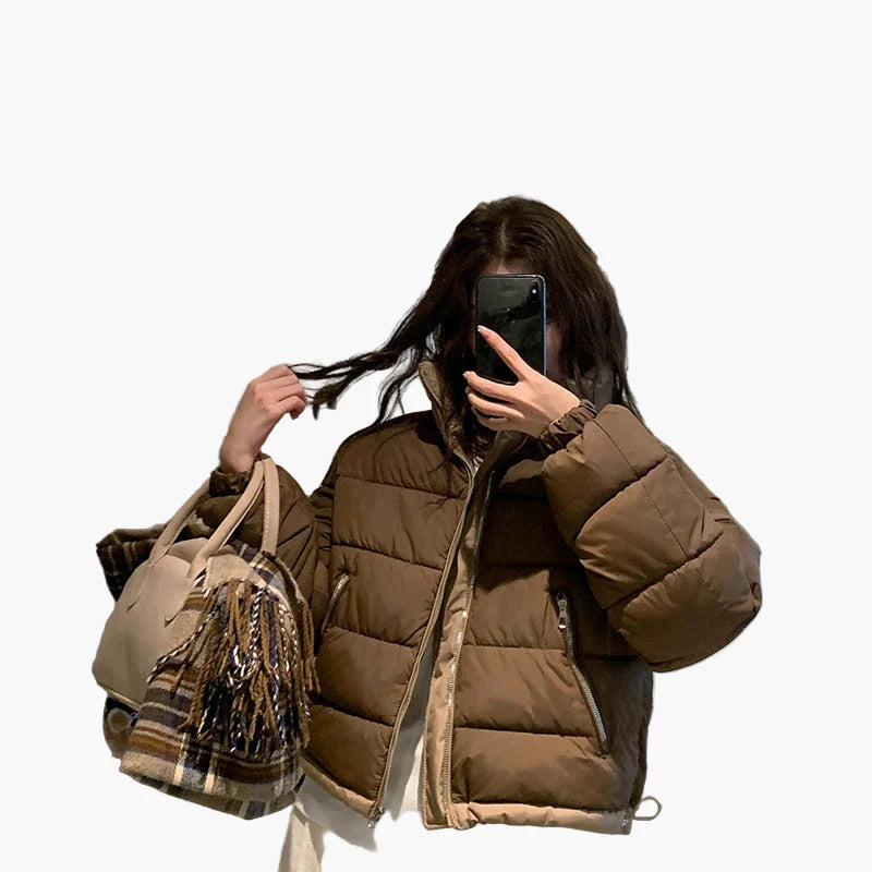 Giacca imbottita da donna in stile streetwear casual – perfetta per tutti i giorni e tempo libero