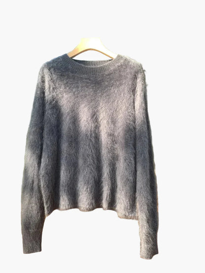 Dame sweater løs oversize stil til efterår og vinter, moderigtig basis sweater