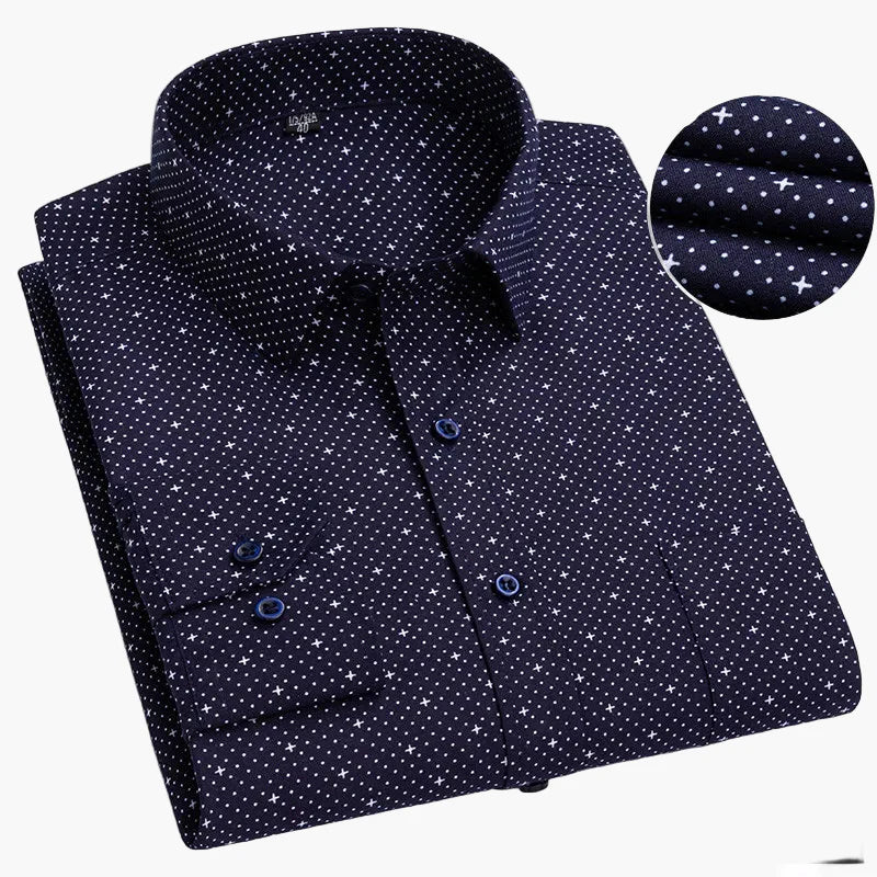 Camicia da uomo business con sottili righe – Elegante camicia casual e da ufficio