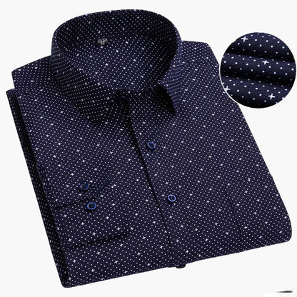 Camicia da uomo business con sottili righe – Elegante camicia casual e da ufficio