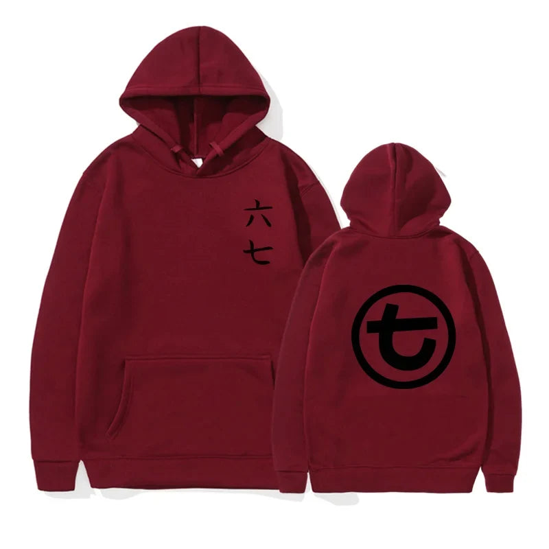 Sudadera unisex con capucha, estampado y bolsillo canguro