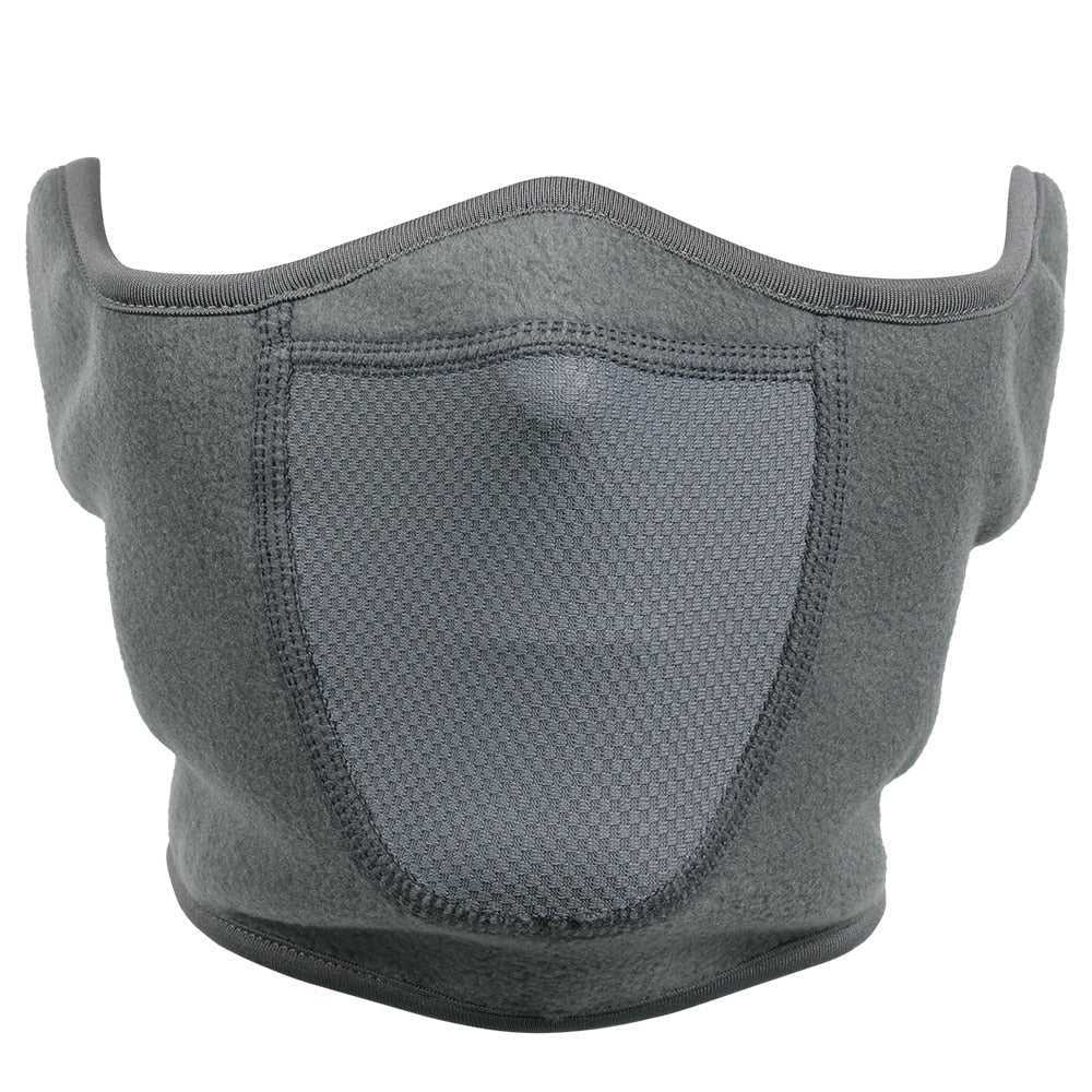 Thermische nek- en gezichtswarmer met klittenbandsluiting voor koude dagen