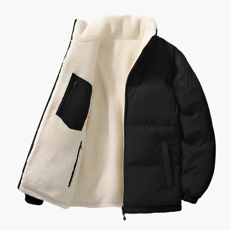 Herren Winterjacke Urban Casual mit Teddyfutter – Weit geschnitten, City & Freizeit