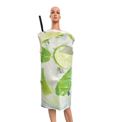Kostuum fles glas frietjes unisex carnavalskostuum feest carnaval