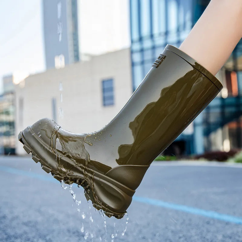 Regenlaarzen voor dames met antislipzool